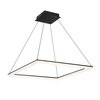 Dweled Frame Square 28in LED Pendant 3000K in Black PD-298